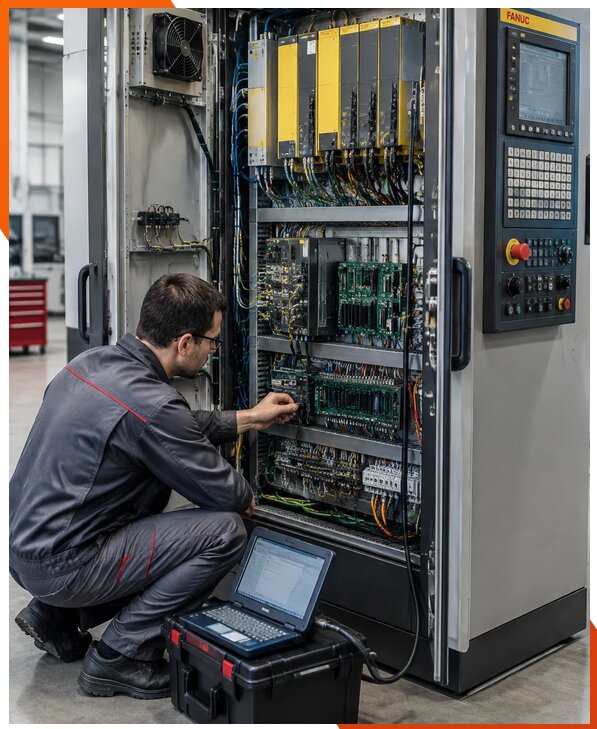 Ремонт систем ЧПУ FANUC промышленных станков в Шатуре